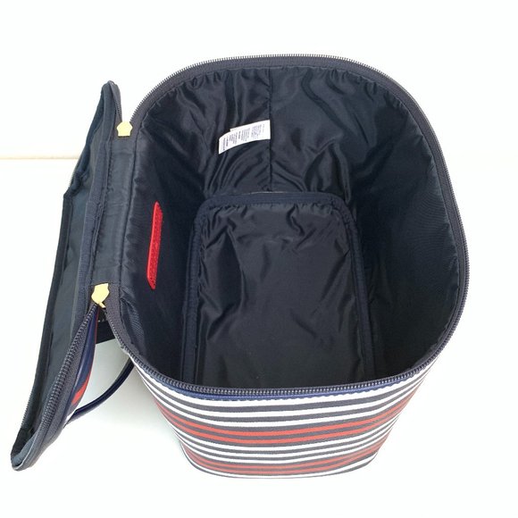 Tommy Hilfiger Cosmetic Travel Bag Blue and White - Picture 3 of 10